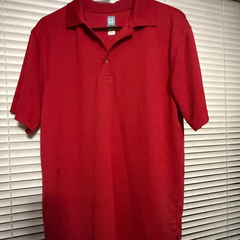 PGA Tour Vibrant Red Polo Shirt